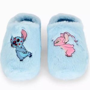 NWT! ♥️ Disney Stitch & Angel Smooch Slippers Lilo Size 7 8